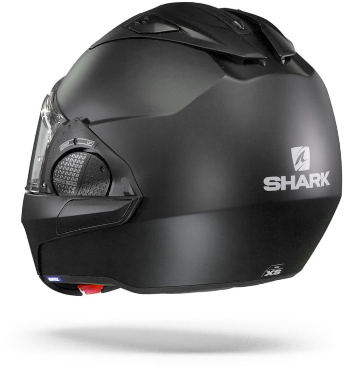 SHARK EVO GT BLANK Motorhelm Systeemhelm MAT Zwart - Maat XL – foto 3