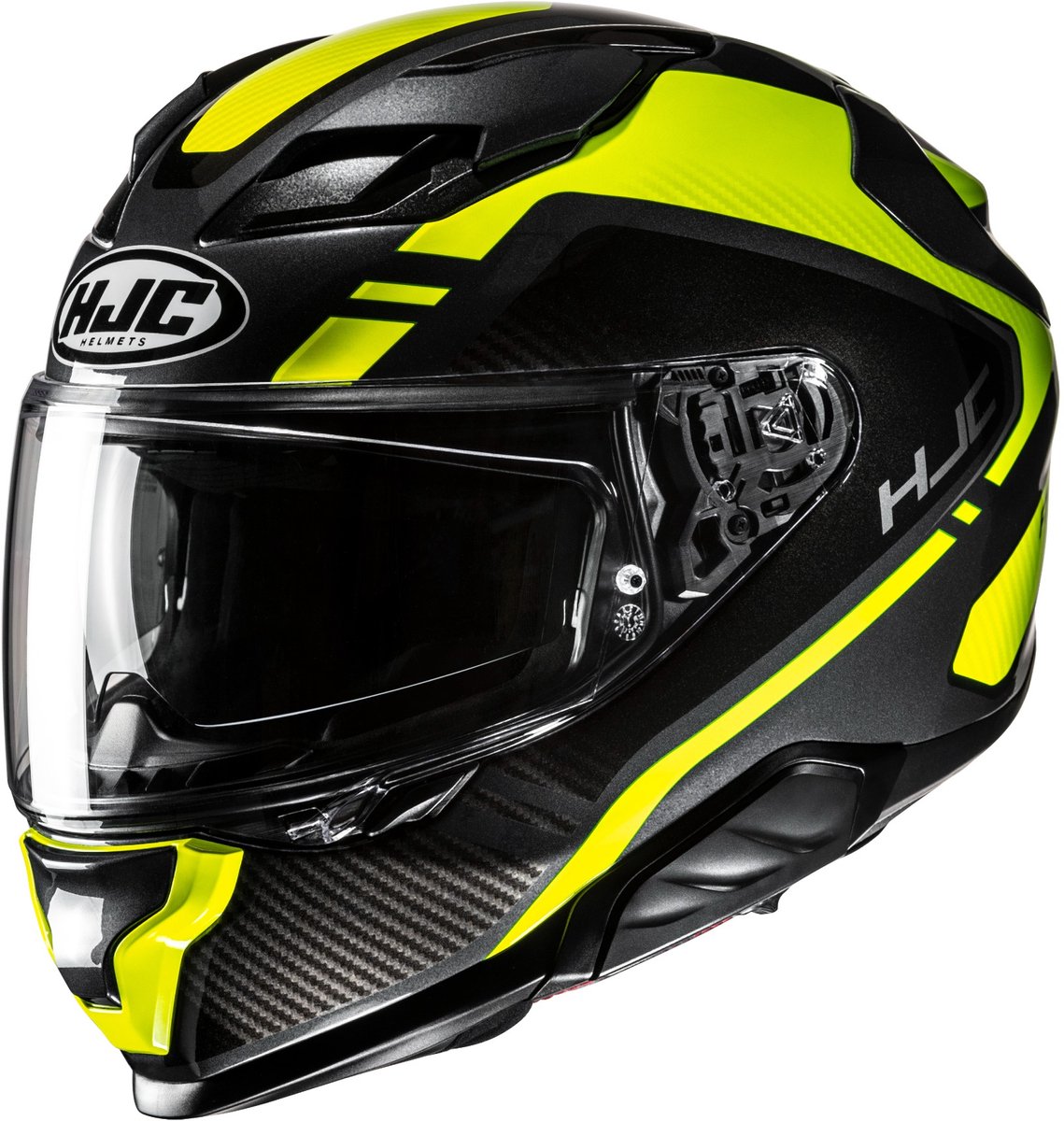 HJC F71 Tozz Zwart Groen Geel Integraalhelm - Helm