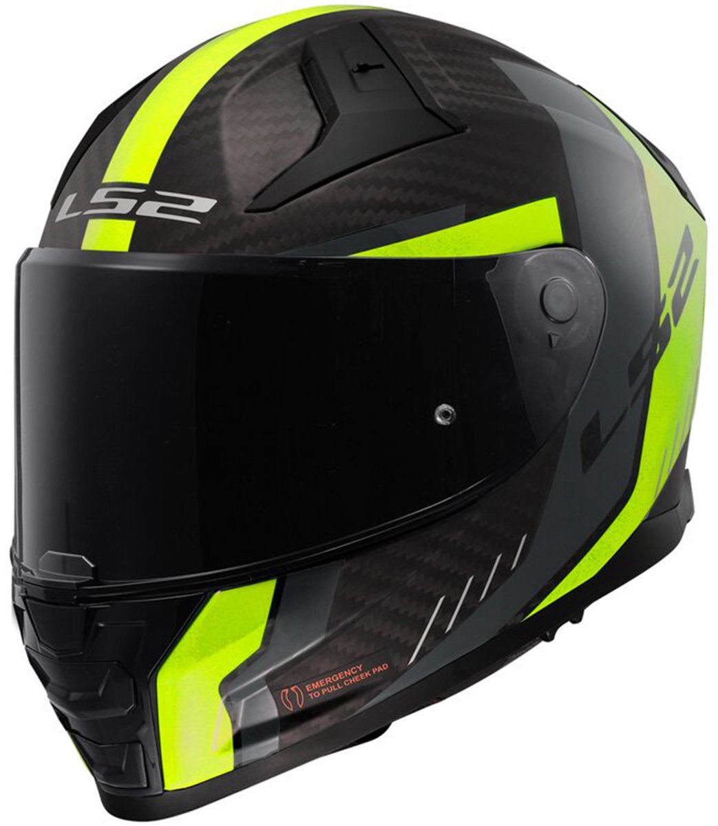 LS2 FF811 Vector II C Grid Matt H V Yellow-06 XXS - Maat XXS - Helm