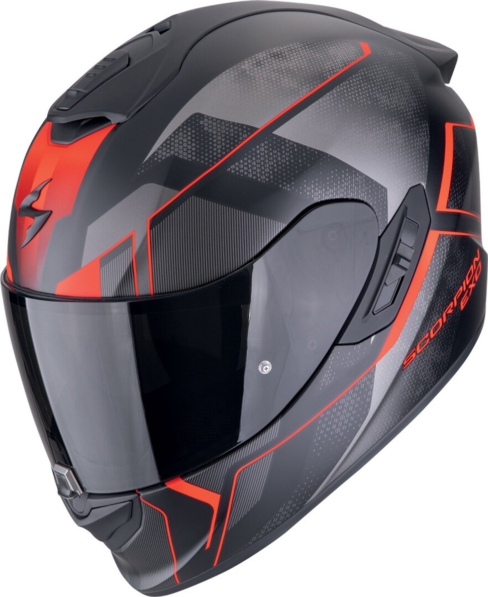 Scorpion EXO-1400 Evo II Air Intensio Zwart Rood Integraalhelm - Maat XXL - Helm