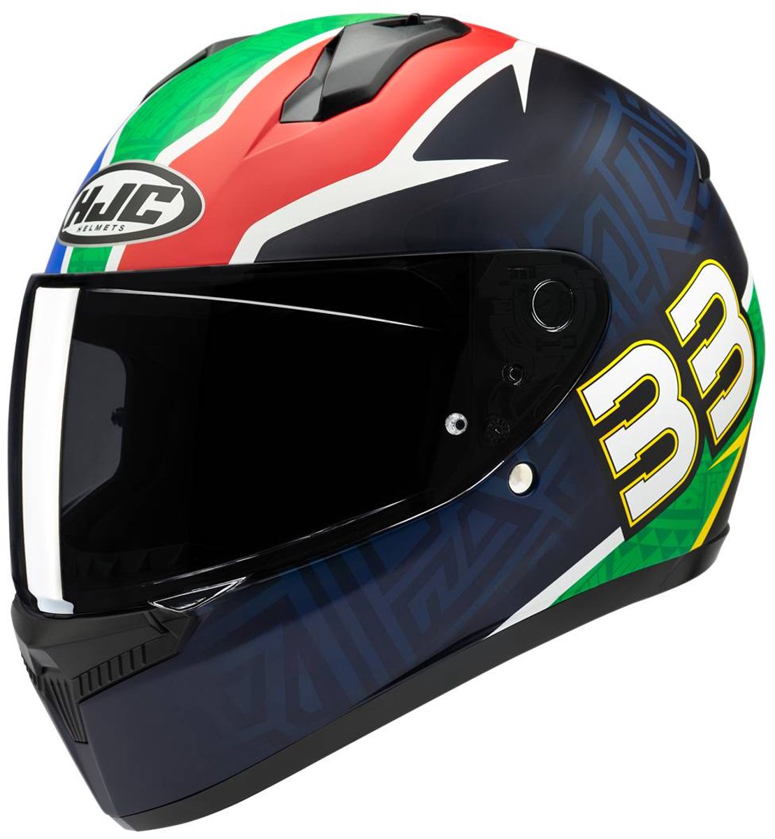 HJC C10 Brad Binder 33 Integraalhelm Zwart Groen - Helm