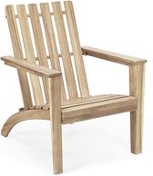 COSTWAY Adirondack Adirondack Chair van acaciahout, tuinstoel, belastbaar tot 160 kg, voor tuin, terras (grijs)