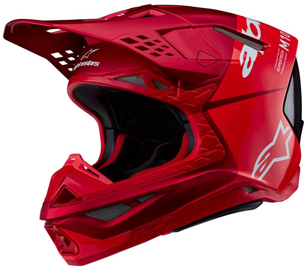 Alpinestars Supertech S-M10 Flood Helm Ece 22.06 Rood Fluo Rood M&G - Helm