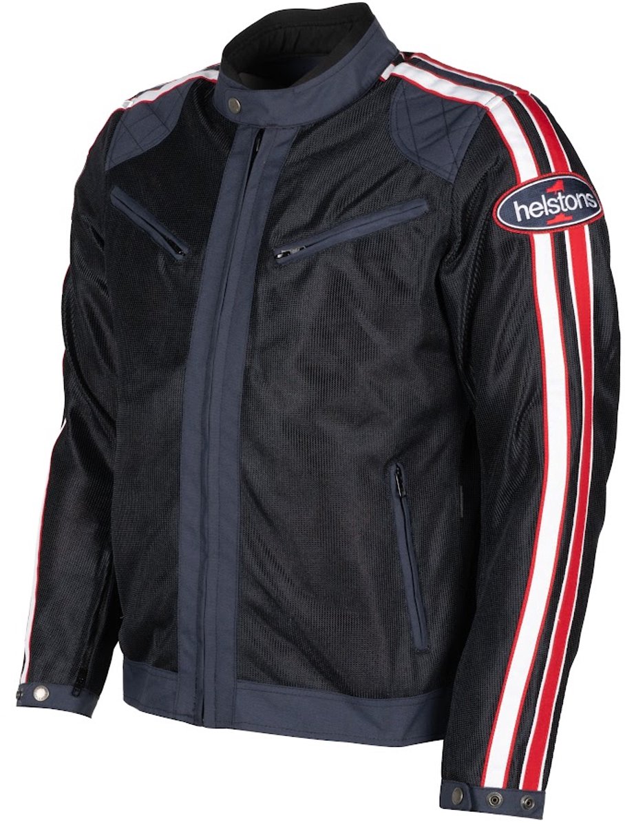 Helstons Pace Air Mesh Fabric Jas Blauw Rood Wit - Maat M - Jas