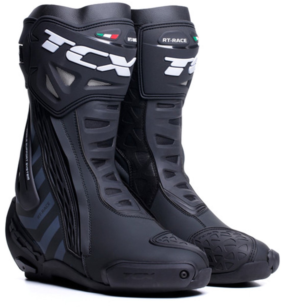 TCX RT-Race Zwart Donkergrijs Motorschoenen - Laars