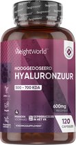 WeightWorld Hyaluronzuur 600 mg - 120 hyaluronzuur capsules voor 4 maanden - Vegan supplement