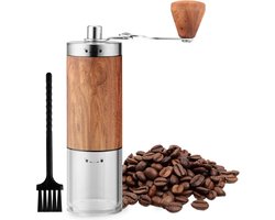 Handmatige koffiemolen-Luxe-RVS-Verstelbare slijpgreep-De maalgrootte van de koffieboon kan worden aangepast