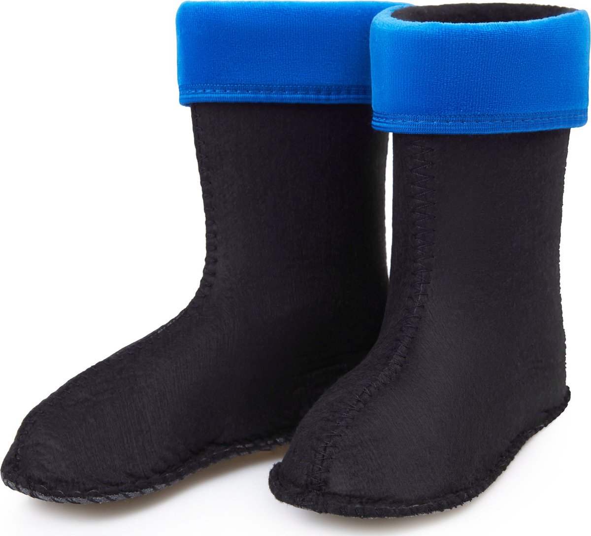 Ladeheid Sokken voor Regenlaarzen Modell LA-KL-EVA-Kids en KL050 – Fleecesokken – 28 – Blauw - LA-KL-045