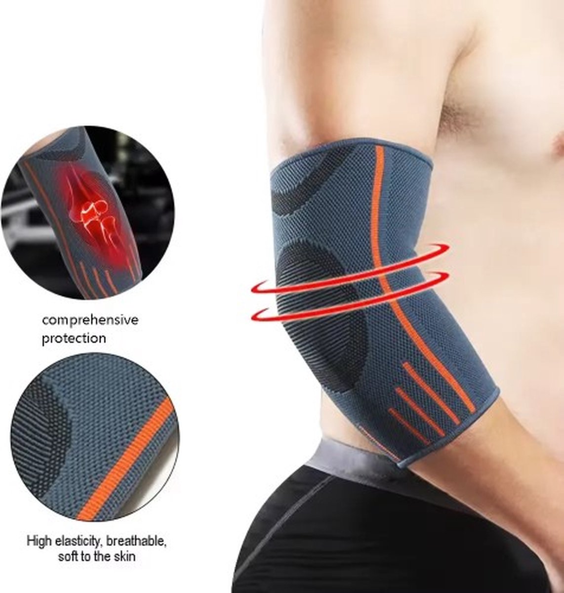 Elleboogbrace Elleboogband Bescherming Crossfit Fitness