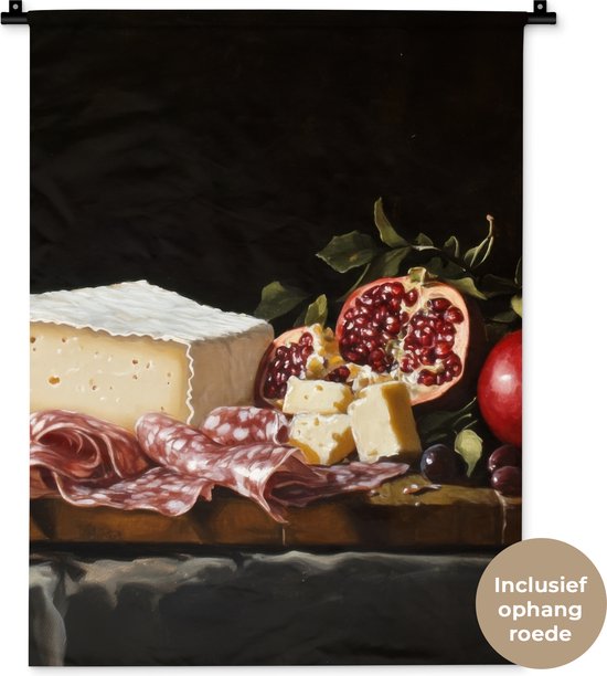 Tapisserie murale 60x80 cm - Nature morte - Vintage - Planche à boissons - Tapisserie - Tapisseries