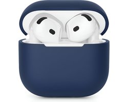 Studio Air Hoesje geschikt voor Airpods 4 - Schokbestendige Siliconen Case - Royal Blue