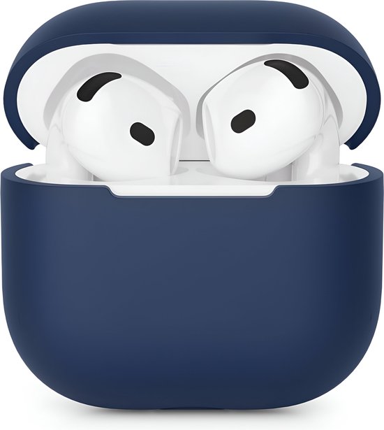 Studio Air Hoesje geschikt voor Airpods 4 - Schokbestendige Siliconen Case - Royal Blue