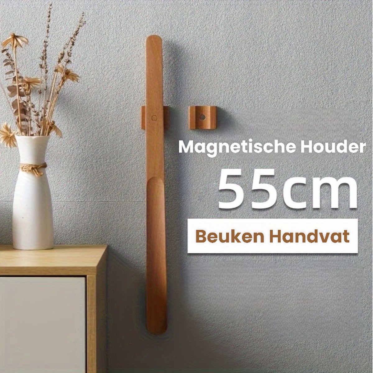 Dutchers® Houten Schoenlepel 55 cm Lang - Beukenhouten Schoenlepels Ophangbaar - Uniek Design - Schoentrekker extra sterk - Aankleedhulp - Woonaccessoires