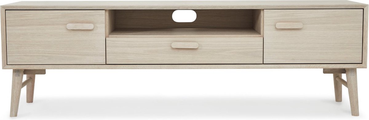 Tv-meubel Naturel Eiken - 160x42x50cm - Tv-meubel Porto