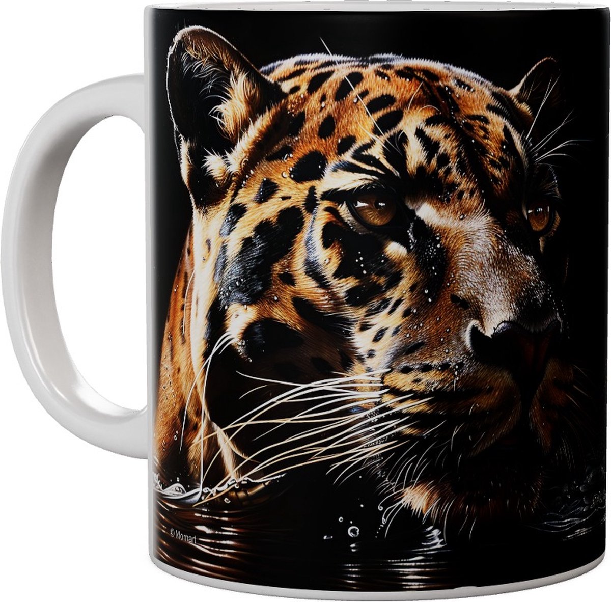 Luipaard Leopard In Water - Mok 440ml 440