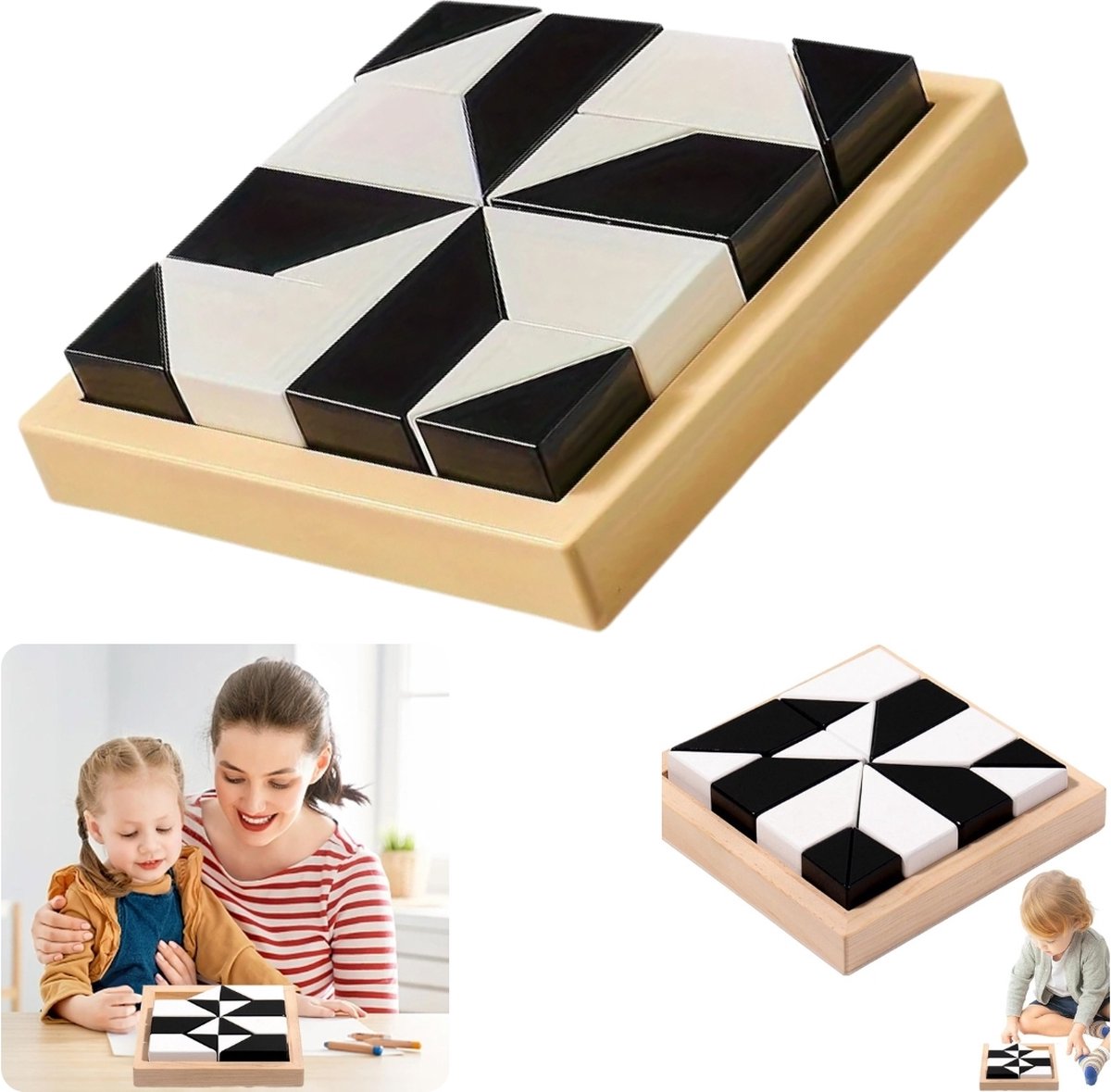 Blokpuzzel  120 Niveau Verborgen Blokpuzzel  Geschikt Voor 38jarigen  Verbetert Logica En Ruimtelijk Redeneren  Houten puzzels