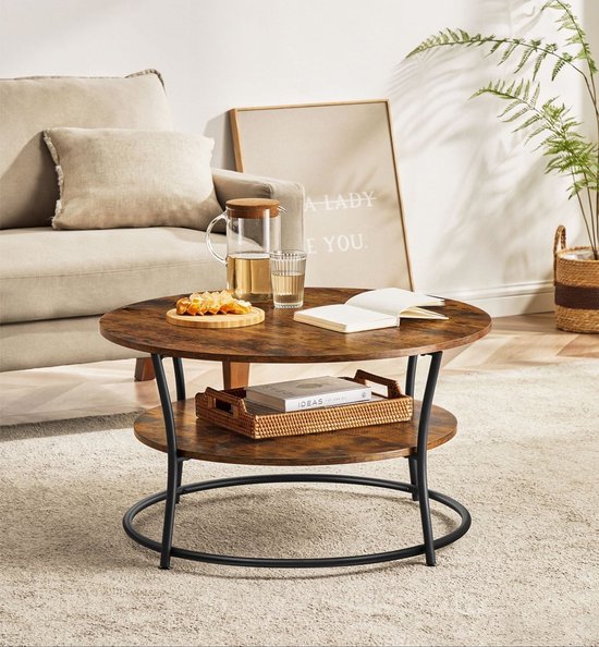 Ronde bijzettafel Marisa uit travertijn