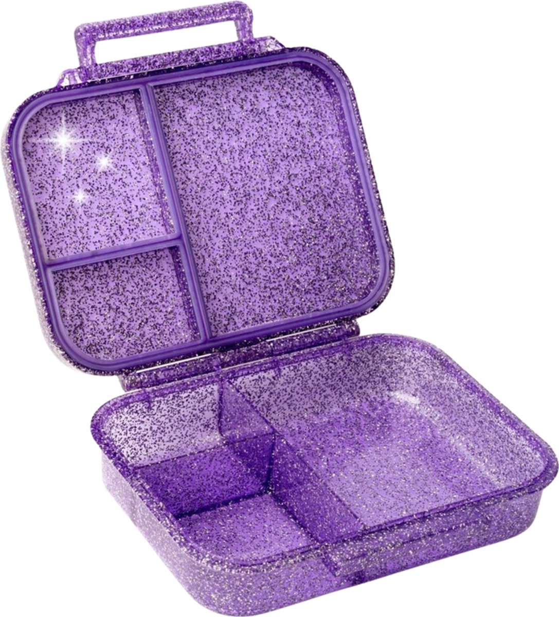 Lekkabox® Glamour Mini Lunchbox 3 vakken - Purple