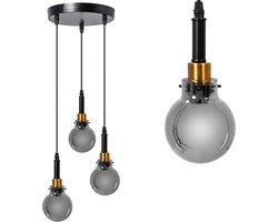 Toolight App1125-3Cp Hanglamp Zwart 15X15X15Cm