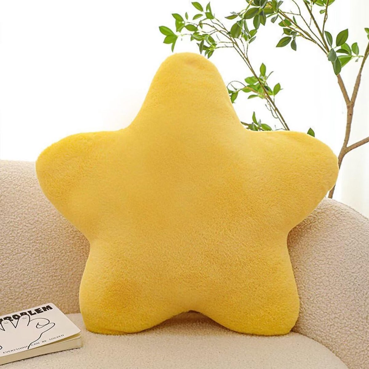 La'Moussawi ® Beschermende Slaaphulp Stervormig Kinderkussen voor Slaapkamerdecoratie en Comfort 30 x 30 cm