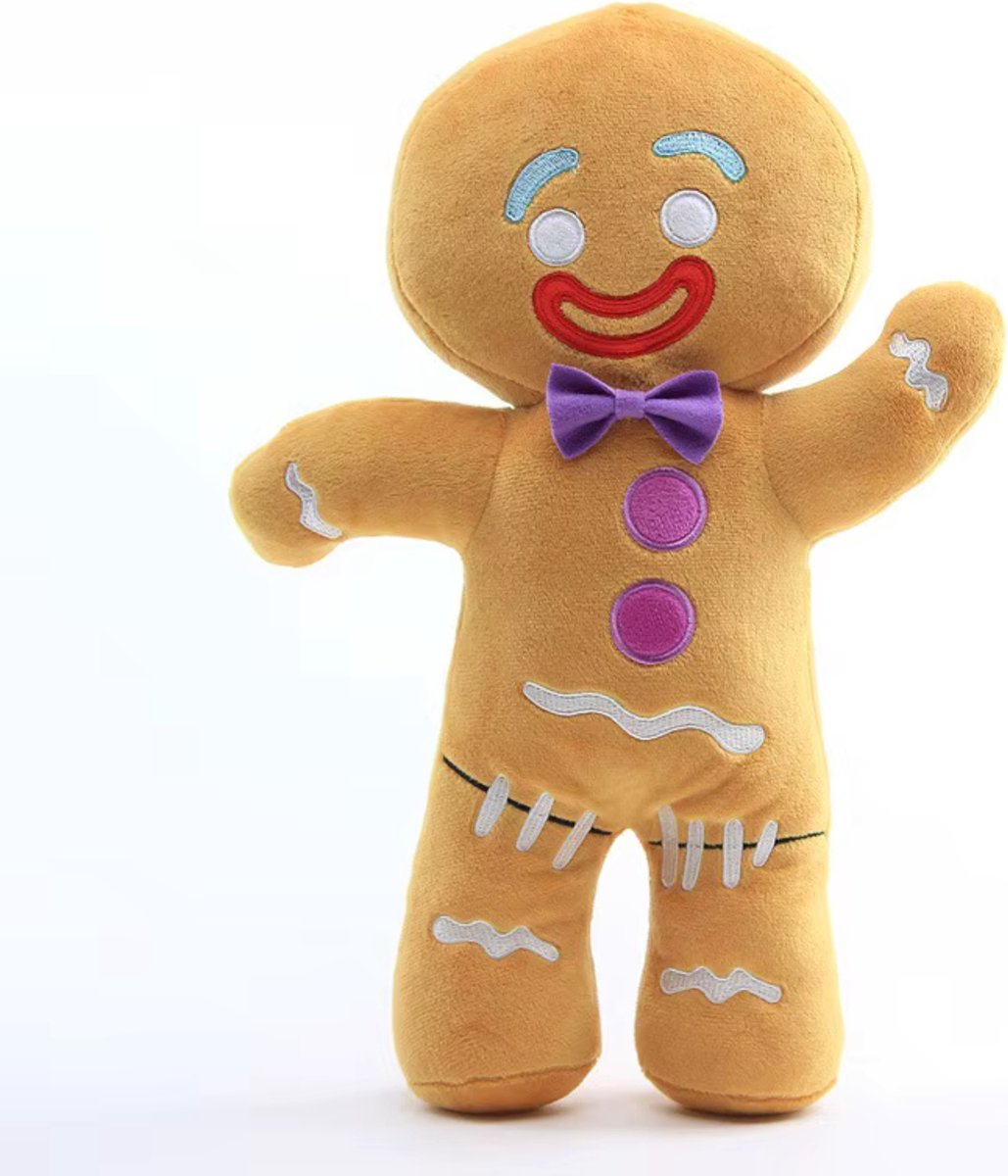 Gingy Het Peperkoekmannetje Pluche Knuffel  27cm  Shrek  Fan Merchandise  Knuffel voor KinderenVolwassenen  Knuffel Voor Dieren  Gingerbread Man