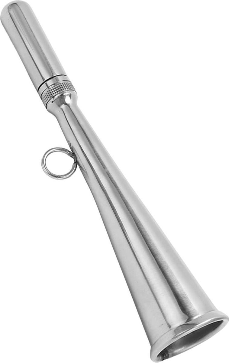 Handbediende misthoorn van 176 mm 304 roestvrij staal met luid signaalfluitje - Marine-accessoires - Nood- of back-uphoorn voor kleine jachto.