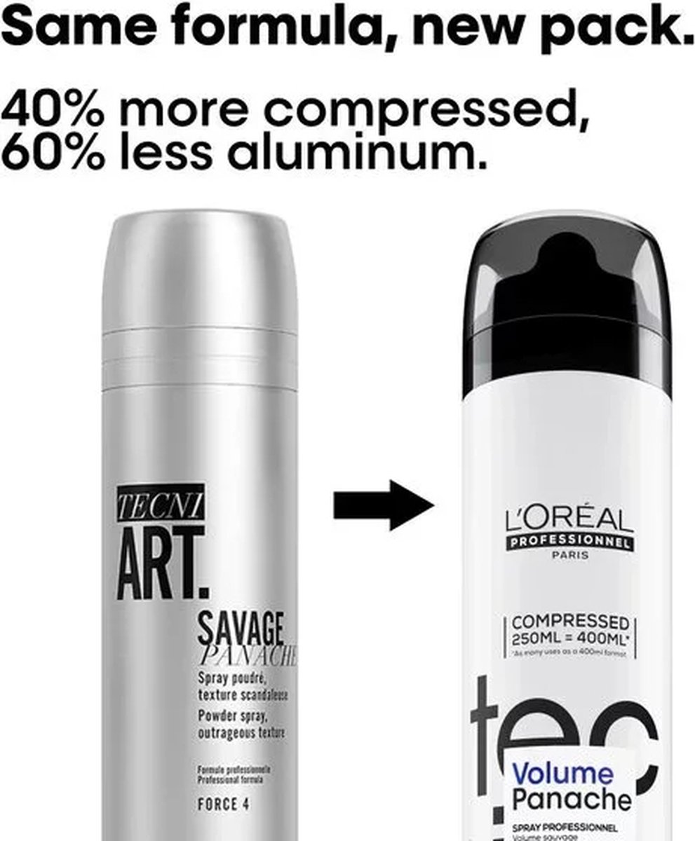 15X L'Oréal L'Oréal Tecni.Art Savage Panache volumespray 250ml