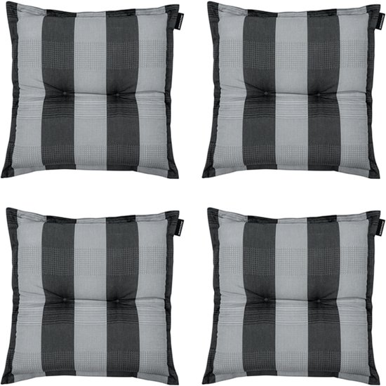 Madison - Coussin d'assise Alice Gris - 50x50cm - 4 Pièces