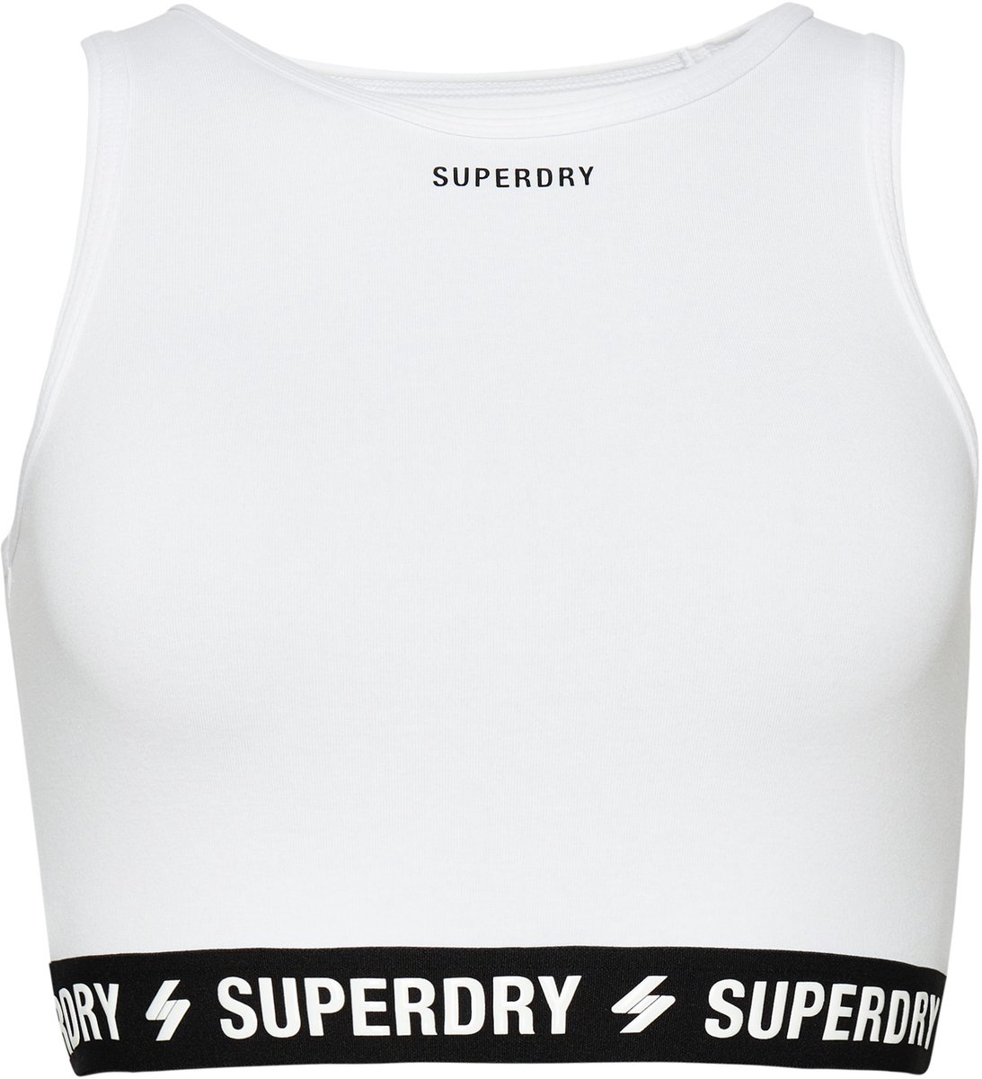 Superdry Code kort elastische topje Dames Tops Optic