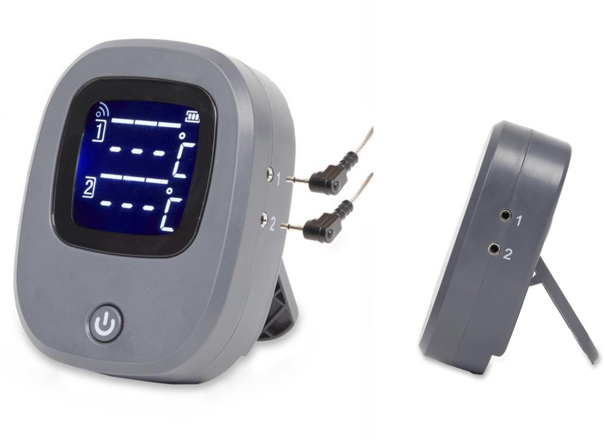 fameilleur Smart Connect barbecue-thermometer-temperatuur meter- vleestemperatuur monitoring-Altijd perfect gegaard vlees-Nauwkeurige -Slimme Barbecue Thermometer – App Verbonden, Vleesmonitor, Draadloze BBQ Thermometer