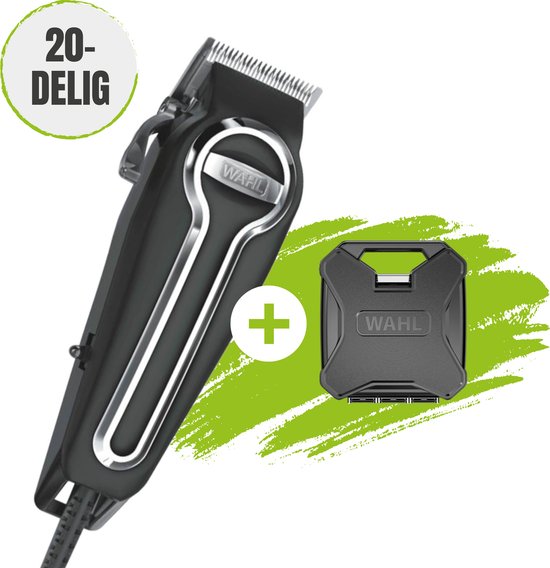 Tondeuse Wahl Elite Pro Corded - Met 20 Accessoires - 40% Sneller Scheren door Zelfslijpende Messen - Haartrimmer Mannen - Tondeuse Mannen Hoofdhaar - Trimmer Mannen - Trimmer Baard - Tondeuze - Trimmer - Tondeuse Hoofdhaar
