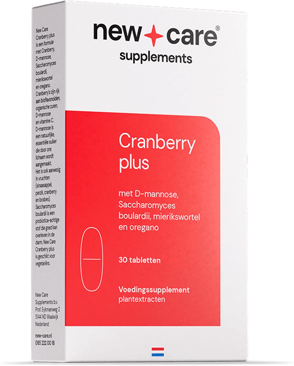 Goedkoopste New Care Cranberry plus - D-mannose - 30 tabletten - vegetarisch