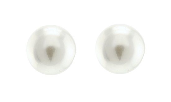 Behave Boucle d'oreille clou en perles pour femme blanc 0 cm