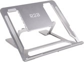 R2B Laptop standaard Verstelbaar en Opvouwbaar - 10 t/m 17 inch - Laptopstandaard - Laptop Stand - Laptopverhoger - Laptop Houder - Tablet Standaard - Zilver