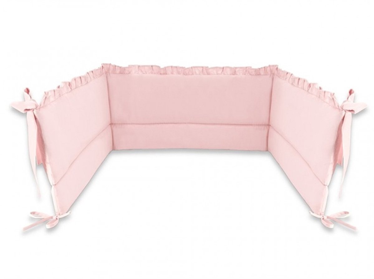 Babybam Bedomrander Royal Ruches Roze-180 X 30 cm