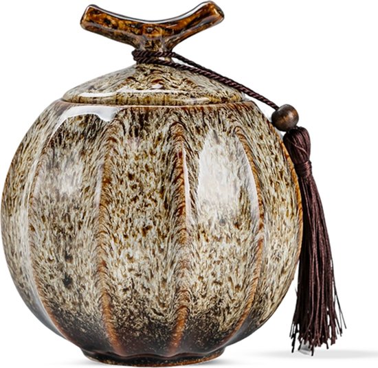Luxe Begrafenis Urn - 470ML - Urn - Mini Crematie Urn - As Urn - Voor Huisdieren, Honden, Katten of Menselijk As - Crematie As - Mini Urn - WIT