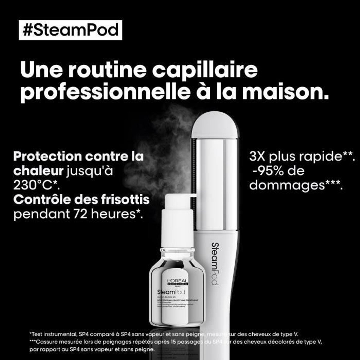 L'OREAL PROFESSIONNEL SteamPod 4 Stoom Stijltang met 3 Temperaturen - afbeelding 2