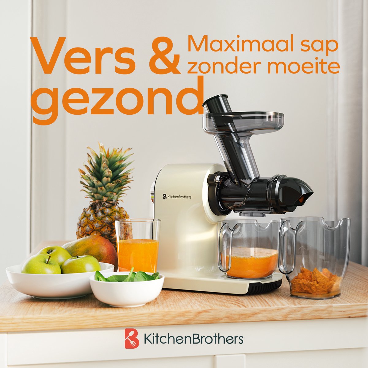 KitchenBrothers Horizontal Slow Juicer thumbnail 2