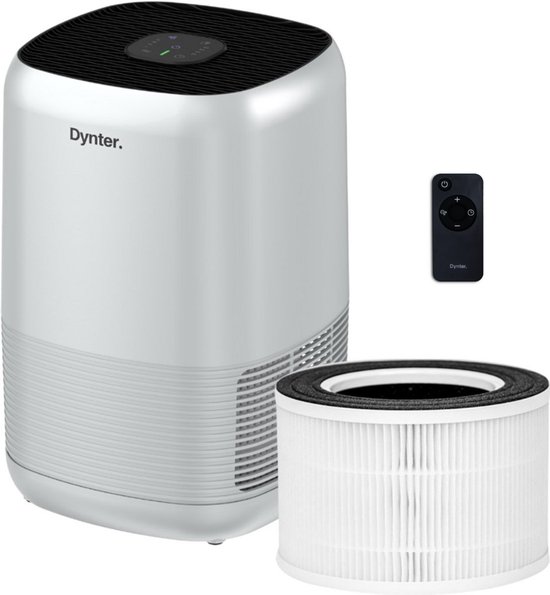 Dynter Luchtreiniger met HEPA Filter – Air Purifier tegen Allergie, Huisstofmijt & Hooikoorts