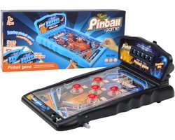 Playos® - Flipperkast 2.0 - met Licht en Geluid - 42 x 26 cm - Zwart - Arcade Game - Pinball - Speelgoed