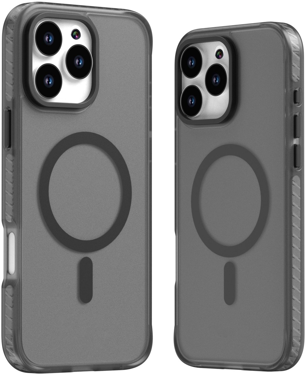 Mobile5 - iPhone 16 Pro Max Magsafe-Compatible Backcover - Zwart met Lens Design