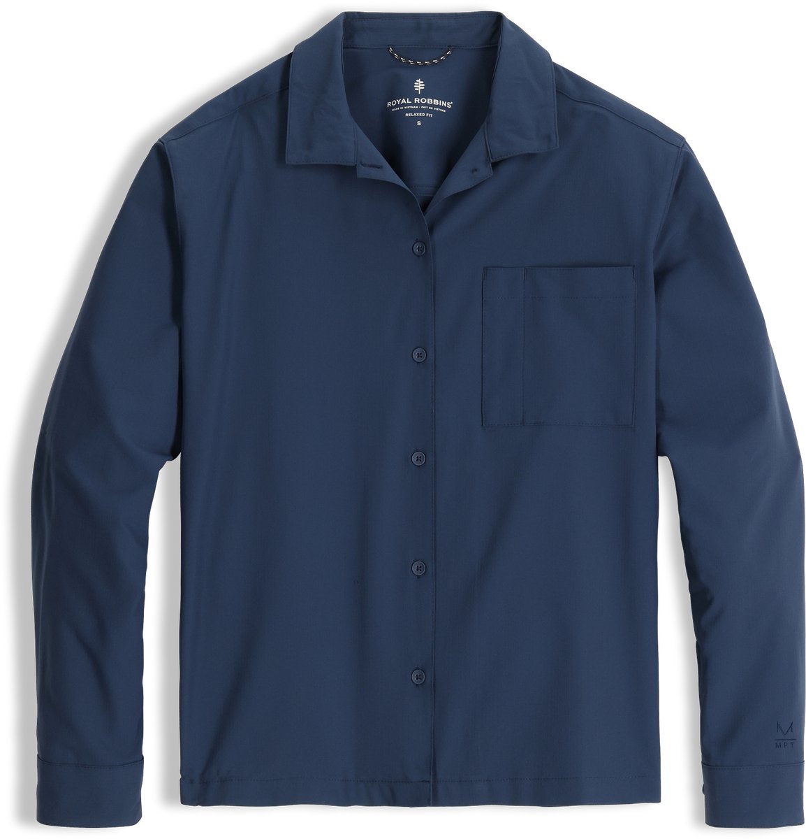 Royal Robbins Women's Expedition III LS - Outdoorblouse - Dames - Blauw - Maat L