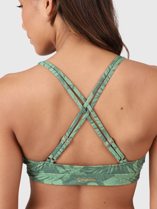 BRUNOTTI - Haut de bikini femme Delphina-Leaf - Haut de bikini femme - Vert-Multicolore