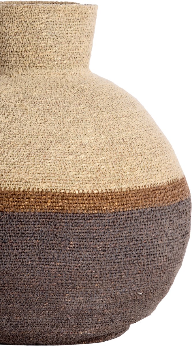 Mand BISIRA - Ø32x37.5cm - Bruin