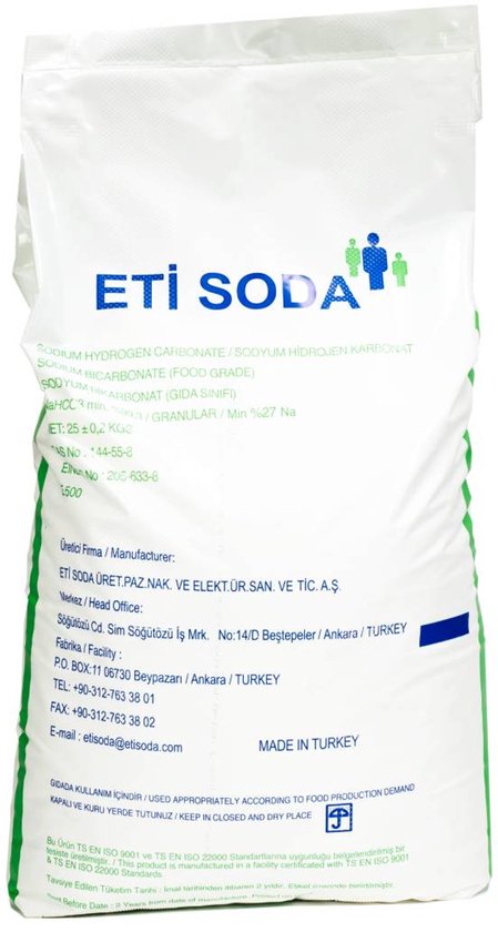 Baking Soda - 25 kg zak - Natriumbicarbonaat - Zuiveringszout - Allesreiniger – Geurverwijderaar - Bakpoeder - Baking Powder - Bicarbonaat - Bicarbonate - Schoonmaaksoda - Food Grade kwaliteit
