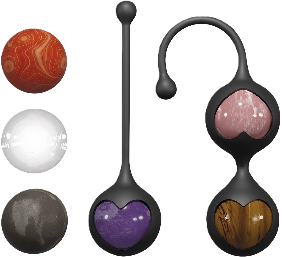 Adrien Lastic - Harmony Stones - Vaginale Balletjes - Kristallen - 6 stuks