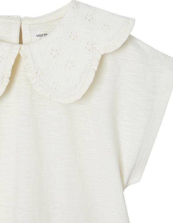 Vertbaudet T-shirt col brodé fantaisie fille