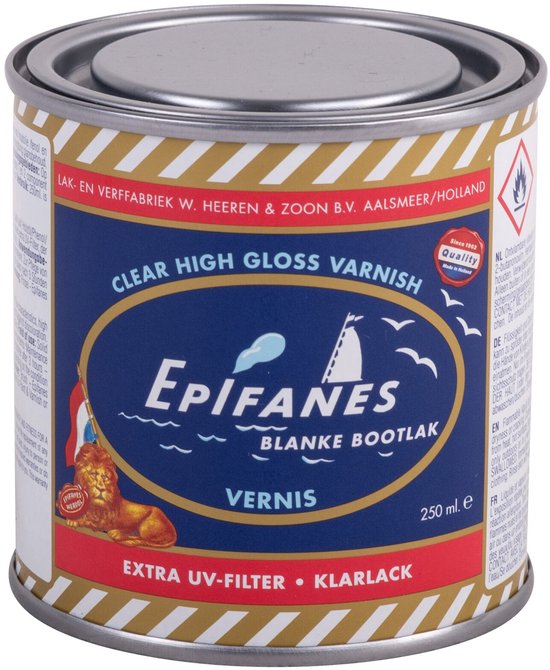 Epifanes Blanke Lak - Bootlak - Vernis - Extra UV-Filter - 1 Liter
