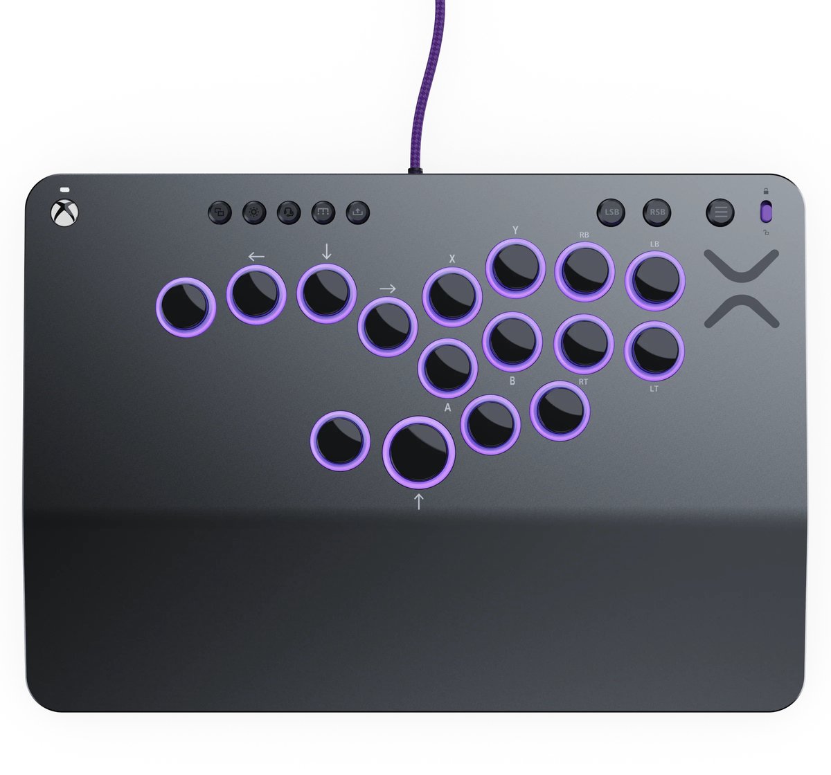 PDP Victrix Pro KO Leverless Fightstick - USB - PC, Xbox Series X|S - Grijs thumbnail 5