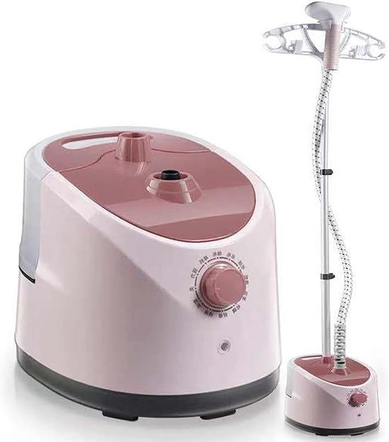 Alles-in-één strijkijzer en kledingstomer 2000 W kledingstomer/verstelbare stangen, 10 stoomniveaus, 1,8 l watertank/professionele verticale kledingstomer/stomer ideaal voor alle kleding, eenvoudig